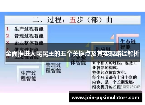 全面推进人民民主的五个关键点及其实现路径解析
