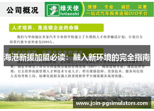 海港新援加盟必读：融入新环境的完全指南